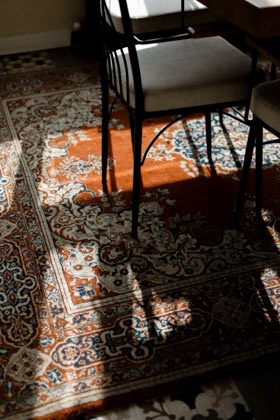 Patterned Persian rug